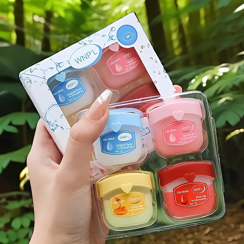 Kit Balsamos Hidratantes de Labios Resecos Tarrito Lip Balm Mascarilla