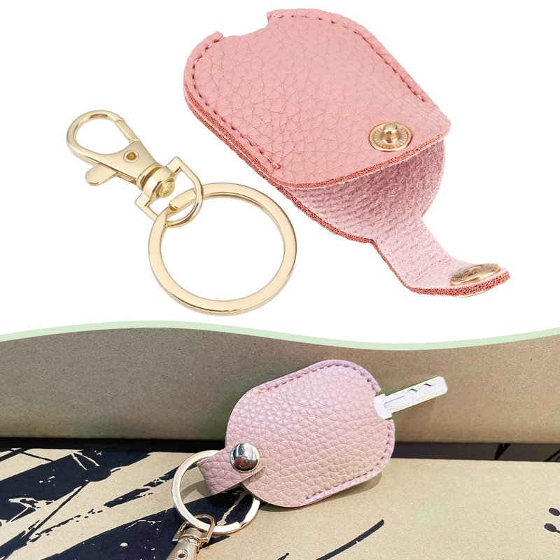 LT Easiyl 2Pcs Leather Car Key Sleeve Leather Key Holder