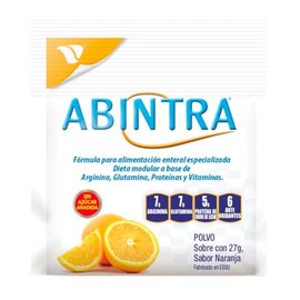 ABINTRA  Suplemento Alimenticio  Fórmula en Polvo Bebible  Reparación de Tejido  Cicatrización  7gr Arginina  7gr Glutamina  Proteína  6gr...         