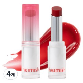Heimish Everglow Glaze Color Balm, 3.1g, 4 pieces, 01 Joyful Camellia / 헤이미쉬 에버 글로우 글레이즈 컬러 밤, 3.1g, 4개, 01 조이풀 카멜리아
