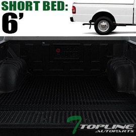 TLAPS 7422440334317 For 1993-2011 Ford Ranger / 1994-2010 Mazda B2300 B2500 B3000 B4000 6 Feet (72") Short Bed Black Rubber Diamond Plate Truck Bed Mat