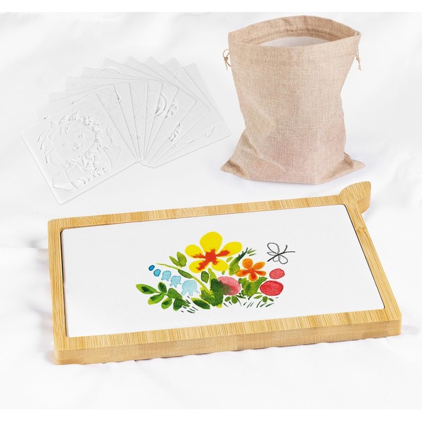 BLISSIQUEE Wrinkle-free bamboo stretcher frame for textile pens, machine washable,