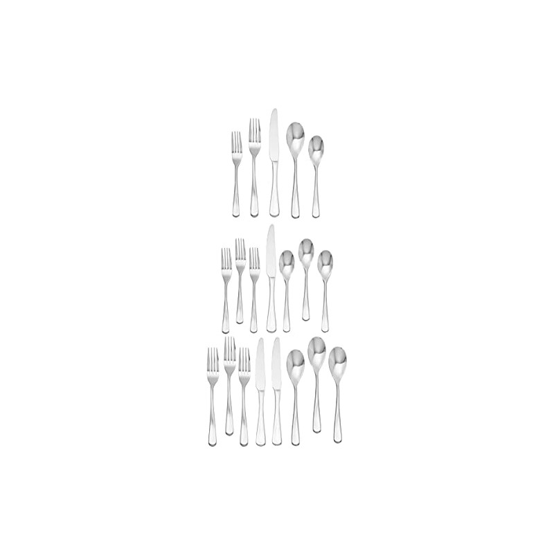 Mikasa Philo 20-Piece Stainless Steel Flatware Set, Service for 4