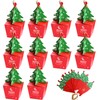 DERAYEE 3D Mini Christmas Treat Gift Boxes, 10 Pcs Party