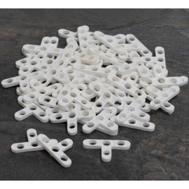 AERZETIX - C71038-50 pieces T-shaped spacers rungs - 6 mm for tile and tile joints - plastic - floor wall joint crosses