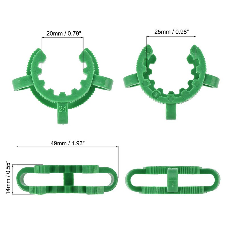 sourcing map Pack of 10 Laboratory Clips Joint Clip Plastic