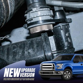 BILLFARO Silver Blow Off Valve Mod,Billet Car UPR Vent to Atmosphere Mod Plug Fuel System Parts for F150 Ecoboost/Raptor Expedition Engines 2.7 3.5L 2013-2023