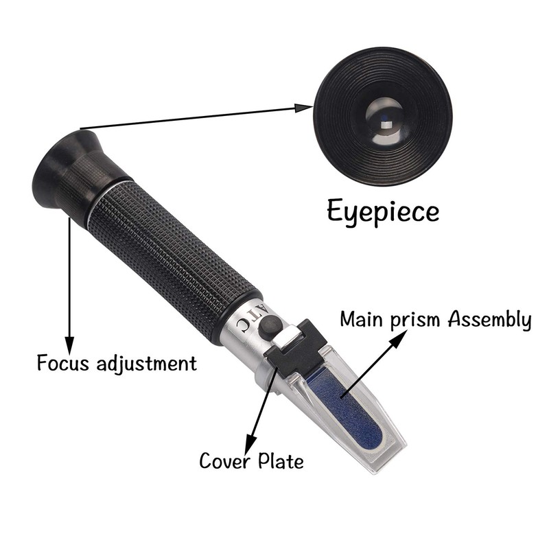 Premium Salinity Refractometer with Automatic Temperature Compensation for Saltwater, Aquarium,
