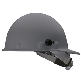 Fibre-Metal by Honeywell P2HNQSW09A000 Super Eight Swing Fiber Glass High Heat Cap Style Hard Hat with Quick-Lok, Grey, Medium