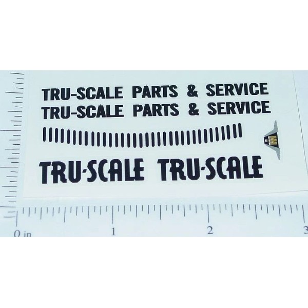 Tru Scale Parts & Service Truck Sticker Set TS-007