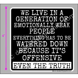 TRUMP 2020 STICKER EMOTIONALLY WEAK SNOWFLAKE ANTI DEMOCRAT DECAL WINDOW BUMPER