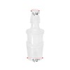 Quickun Plastic Hose Barb Reducer Fitting 1/2" to 1/4" Barbed