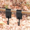 LECTNORE S Hooks, Pack Of 10 Hooks With Leather Loop
