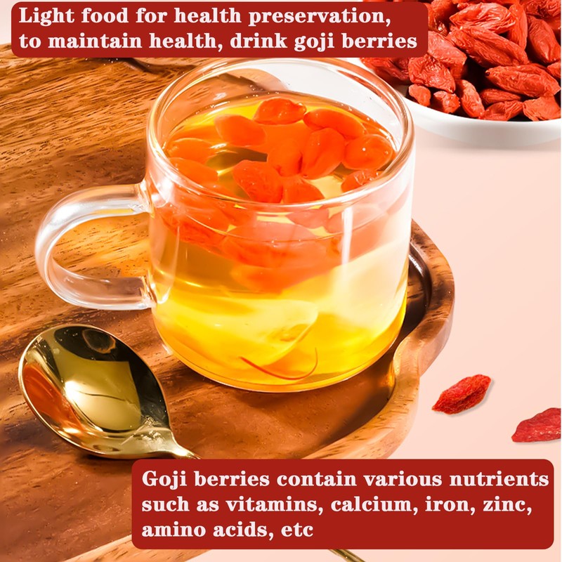 Shengmingxi Goji Berries 14.1OZ/400g Wolfberry Special Grade Goji Berry Dried