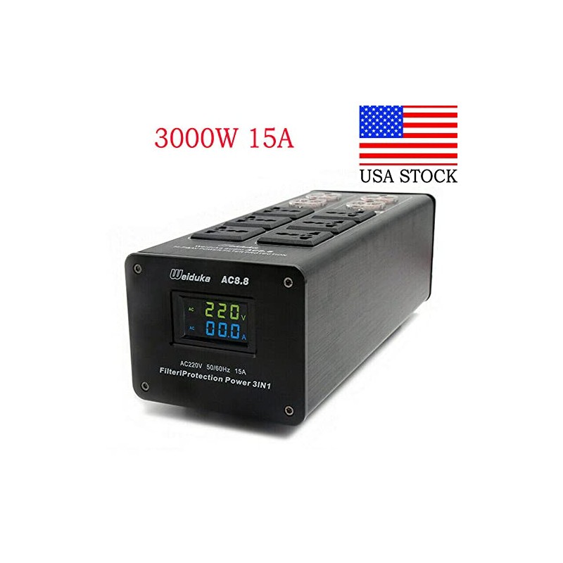 3000W 15A 100-240V AC8.8 Advanced Audio Power Purifier Filter AC