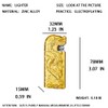 Embossed Dragon Flame Lighter, Cool Dual Flame Butane Lighter, Creative