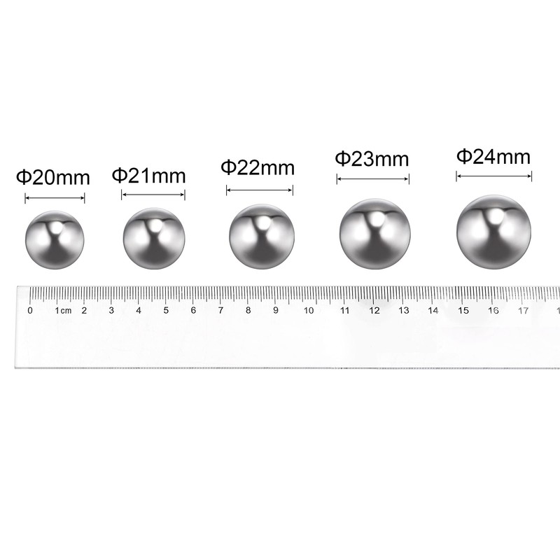 sourcing map 2pcs 24mm 201 Stainless Steel Bearing Balls G200