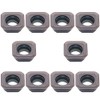 10PCS SEHT 43 AFSN Carbide Insert Face Mill SEHT1204 X45 PC230 Lathe Milling CNC Tools Milling Cutter for Processing Stainless Steel.