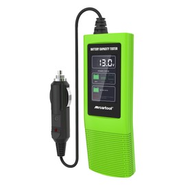 MR CARTOOL Probador de capacidad de batería de coche B50, visualización de voltaje de batería de 12 V 24 V, monitor de voltaje de estado de corriente de carga para vehículos y motocicletas
