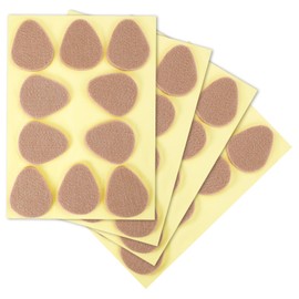 40Pcs Metatarsal Foot Pads for Men Women, 1/4" Thick Felt Ball of Foot Cushion Adhesive Metatarsalgia Insoles Forefoot Pads for Mortons Neuroma Relief(Skin Color)