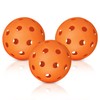SZJIEIFR Outdoor Pickleball Balls Set,USA Pickleball USAPA Approved Pickleballs,3 Pack