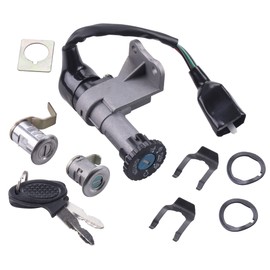 MWMNUN Moped Ignition Switch seat Key Lock Set Suitable for GY6 China 50cc 150cc Taotao Jonway Roketa Peace VIP Magnum 50 Sunny Scooter Moped