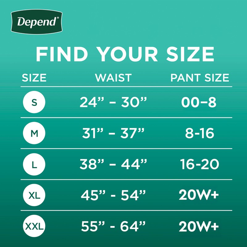 Depend Fresh Protection Adult Diapers, Incontinence & Postpartum Bladder Leak