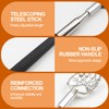 COZY CORE Telescoping Back Scratcher with 3Pcs Detachable Scratching Heads,