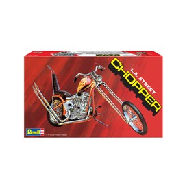 Revell 17326 L.A. Street Chopper 1:8 Scale 107-Piece Skill Level 5 Model Motorcycle Bike Building Kit,White