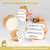 GZPCXMZ Mini Funny Positive Potato,Knitted Potato Toy with Positive Card