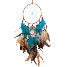 Dream Catcher, 60 cm Dreamcatcher Handmade Vintage Feather Dream Catcher Blue Dream Catchers for Wall Hanging Home Decor Ornaments Crafts Room Decoration