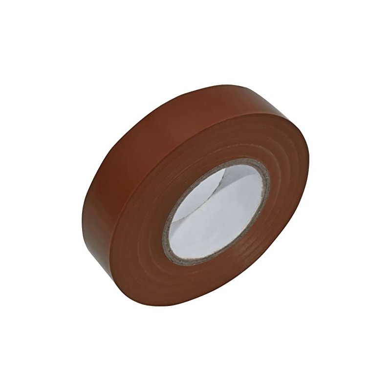 1 x BROWN ELECTRICAL PVC INSULATION / INSULATING TAPE 19mm