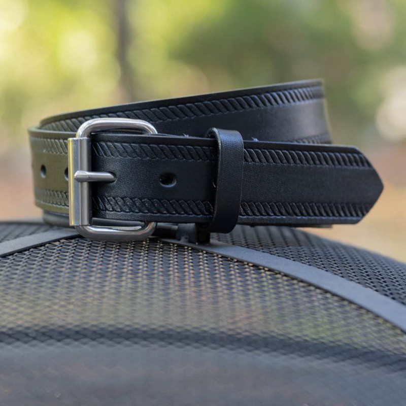 Nickel Smart Black Rope Belt - 44"