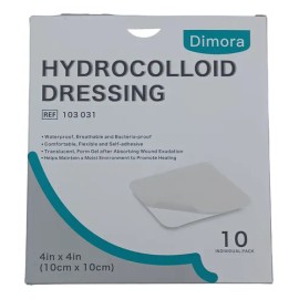 Dimora Apósito Hidrocoloide Ultra Thin 10cmx10cm 10pzs Color Blanco