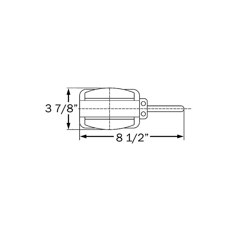 Optronics BA44FNLP Amber and Red Left Side reflex Fender Light