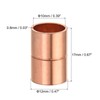 MECCANIXITY Copper Pipe Coupling 10mm Straight Connecting Adapter with Rolled