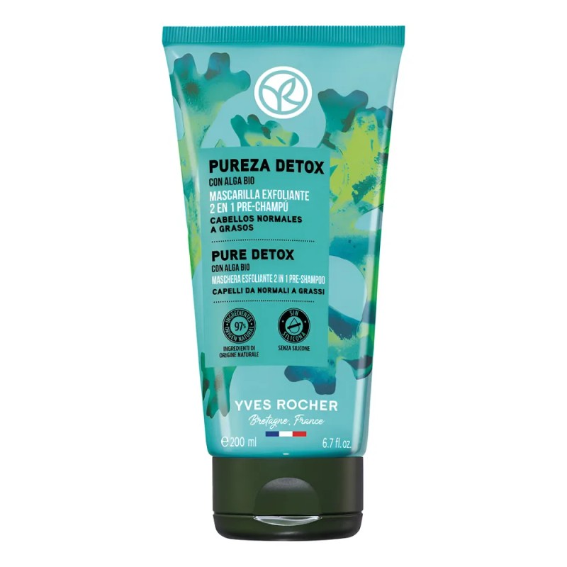 Mascarilla Exfoliante Capilar 2en1 Pureza Detox Yves Rocher