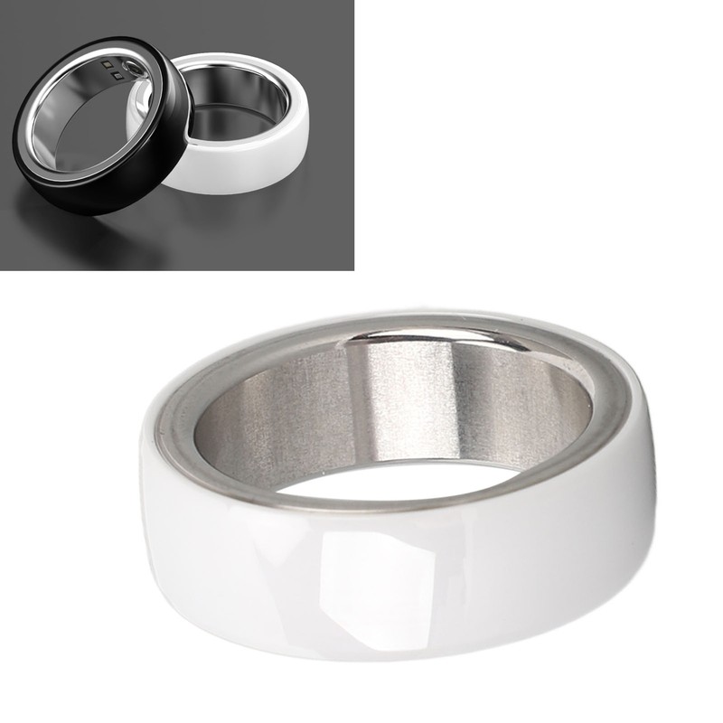 Smart Ring Multifunction Sleep Temperature Monitoring Pedometer 23mah Health Tracker