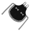 Bowknot Apron Multifunctional Cooking OilProof Waterproof Antifouling Apron for Kitchen(Black