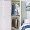 STORAGE MANIAC Hanging Closet Rod, Adjustable Width and Height Closet