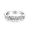 IMOLOVE Moissanite Wedding Band for Women Eternity Bands Moissanite Wedding