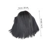 OHPHCALL Short Straight Wig with Air Bangs Fashionable Hairpiece for