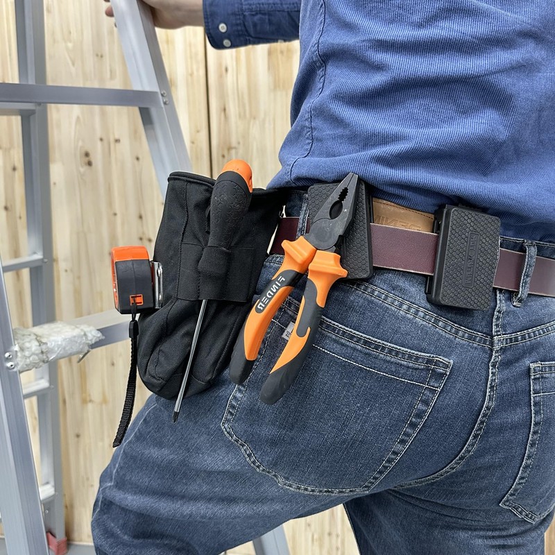 MUTUACTOR 1 PCS Magnetic Tool Belt Clip,Anti-Slip Heavy-Duty Magnetic Mount