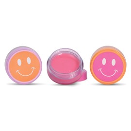 iscream Choose Happy Smiley Face Scented Classic Pot Style Set of 3 Lip Balms