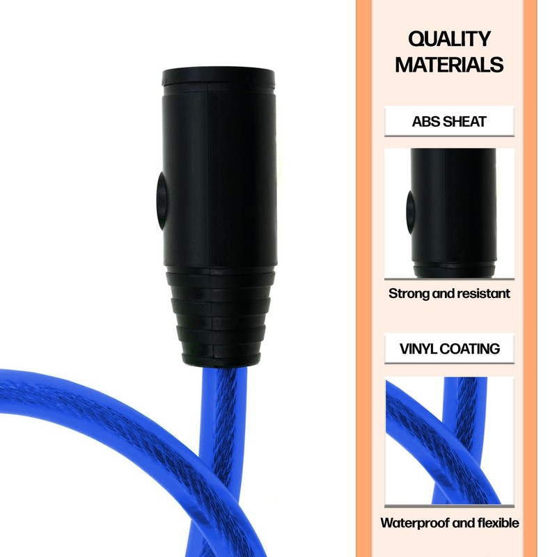 JP Sales E Scooter Lock Robust Steel Cable 60 cm