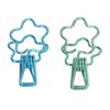 100 Pcs Binder Clips Hollow Cute Flower Shape Sturdy Metal