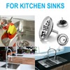 ebuyerfix Kitchen Sink Strainer Plug, Stainless Steel Sink Protector Waste