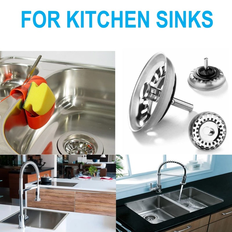 ebuyerfix Kitchen Sink Strainer Plug, Stainless Steel Sink Protector Waste