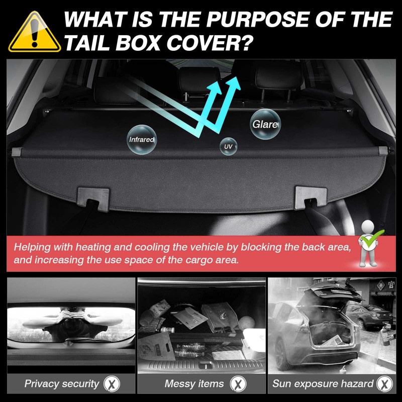 Cargo Cover for Mazda CX5 2017-2024 2025 Accessories Retractable Trunk