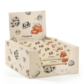 KoRo - Organic Flapjack Raspberry White Choc 15 x 60 g - Vegan & Gluten Free - High Fibre - Ideal Snack for in Between Meals